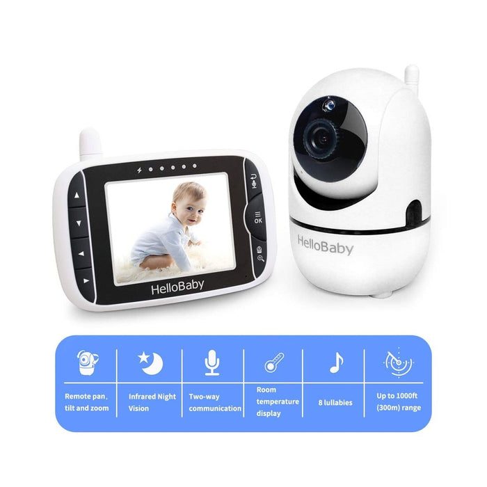 HELLOBABY VIDEO BABY MONITOR WITH REMOTE CAMERA PA