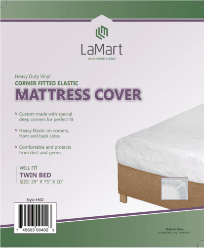 TWIN BED MATTRESS COVER WITH ELASTIC