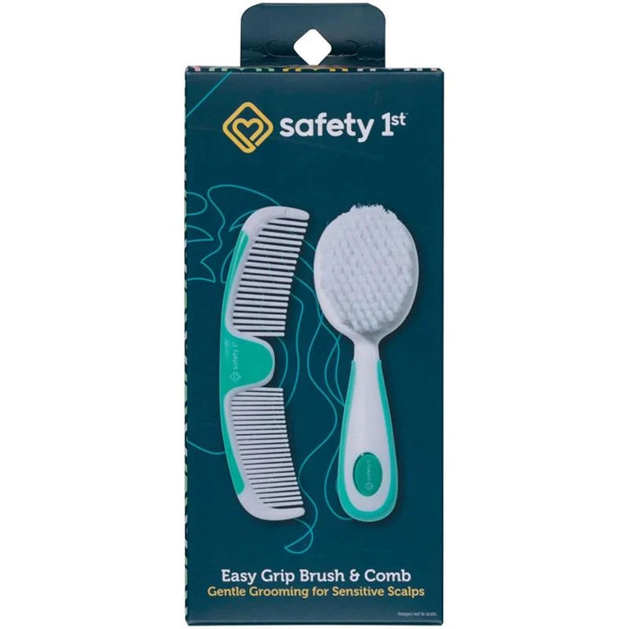 SAFETY 1ST EASY GRIP BRUSH & COMB SET - WHITE SAFTY SAFETY 1ST