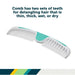SAFETY 1ST EASY GRIP BRUSH & COMB SET - WHITE SAFTY SAFETY 1ST