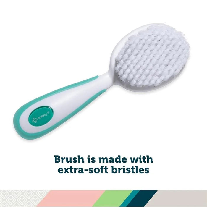 SAFETY 1ST EASY GRIP BRUSH & COMB SET - WHITE SAFTY SAFETY 1ST
