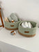 Diaper Caddy with Jute Accent Diaper Organizers Anzy Home