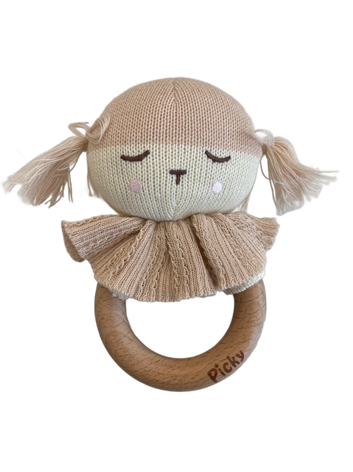 PICKY KNITTED DOLL RATTLE TOY