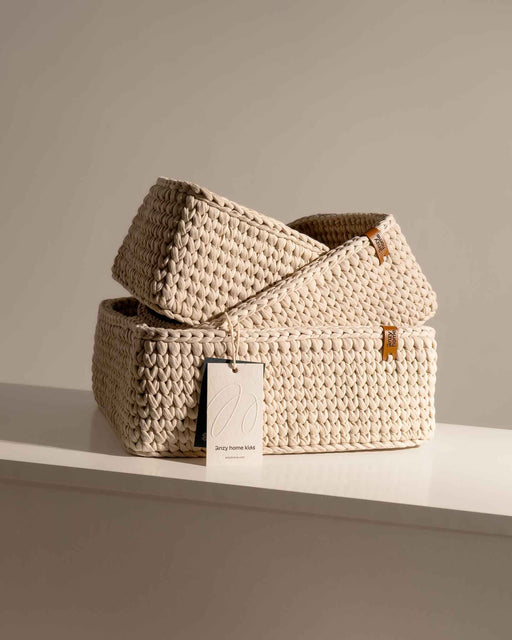 Set of 3 Drawer Storage Organizers Baskets Anzy Home