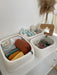 Set of 3 Drawer Storage Organizers White Baskets Anzy Home