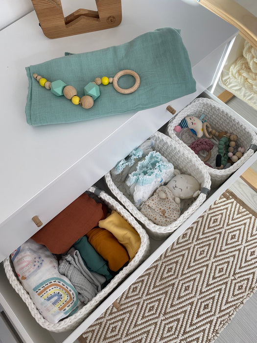 Set of 3 Drawer Storage Organizers Baskets Anzy Home