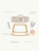 Essential Moses Basket Set Standard Ecru Anzy Home