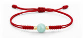 LIOHR BABY BRACELET MEANINGFUL TRADITION. HANDMADE WITH RED THREAD . SKY BLUE CRYSTAL BRACELET LIOHR