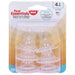 NUK GERBER FIRST ESSENTIALS SILICONE NIPPLES - 6PACK ONE SIZE 4M+ FEEDING FIRST ESSENTIALS