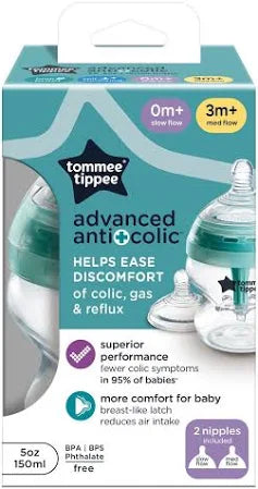 TOMMEE TIPPEE ADVANCED ANTI-COLIC BABY BOTTLE BREAST-LIKE NIPPLE - 1PK BABY BOTTLE TOMMEE TIPPEE