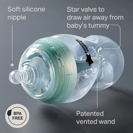 TOMMEE TIPPEE ADVANCED ANTI-COLIC BABY BOTTLE BREAST-LIKE NIPPLE - 1PK BABY BOTTLE TOMMEE TIPPEE