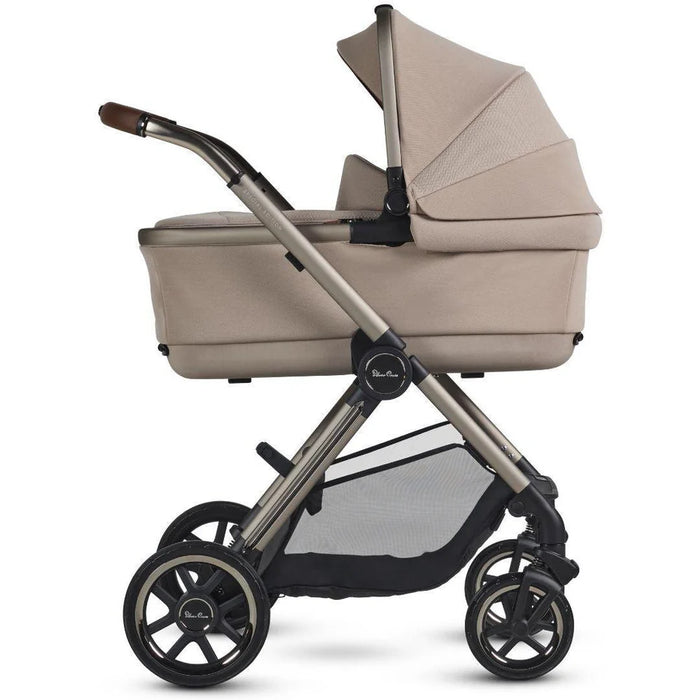 SILVER CROSS REEF 2 FOLDING BASSINET STROLLER SILVER CROSS