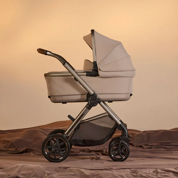 SILVER CROSS REEF 2 FOLDING BASSINET STROLLER SILVER CROSS