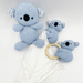 SNUGGLE TOY KOALA LIGHT BLUE