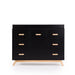 DADADA SOHO 5-DRAWER NURSERY DRESSER . BLACK NATURAL FURNITURE DADADA