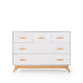 DADADA SOHO 5-DRAWER NURSERY DRESSER . WHITE NATURAL FURNITURE DADADA