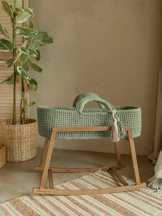 Standard Moses Basket Sage Green Bassinets & Cradles Anzy Home