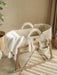 Boho Hand-Knitted Baby Blanket Blankets Anzy Home