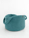 Basket Round with Handles Recycled Teal Baskets Anzy Home