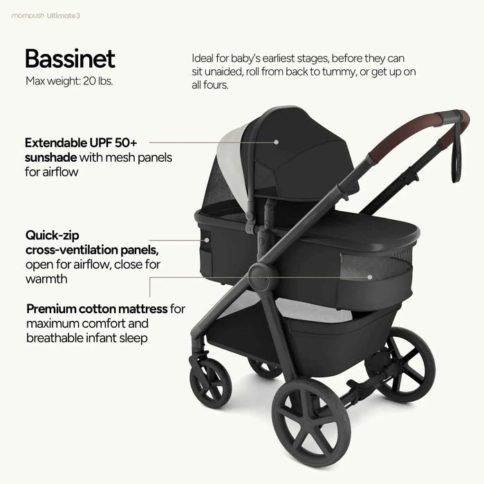 Mompush Ultimate 3 Baby Strollers Mompush