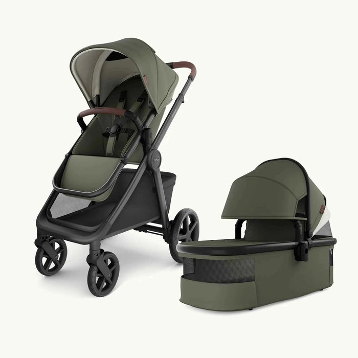 Mompush Ultimate 3 With Bassinet Forest Moss Baby Strollers Mompush