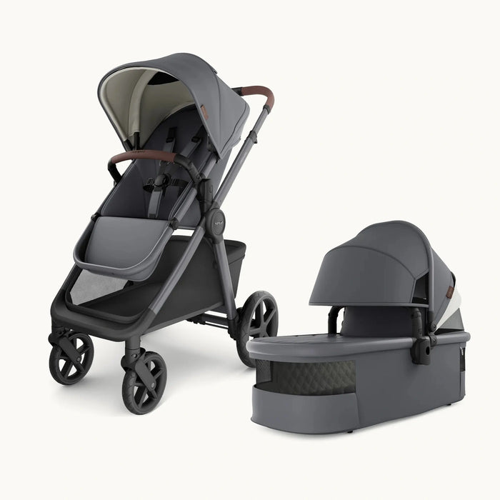Mompush Ultimate 3 With Bassinet Storm Titanium Baby Strollers Mompush