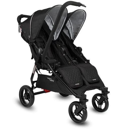VALCO BABY SLIM TWIN DOUBLE STROLLER WITH BUMPER BAR - LICORICE DOUBLE STROLLER VALCO BABY