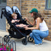 VALCO BABY SLIM TWIN S2 DOUBLE STROLLER - BLACK