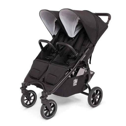 VALCO BABY SLIM TWIN S2 DOUBLE STROLLER - BLACK DOUBLE STROLLER VALCO BABY