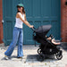 VALCO BABY SLIM TWIN S2 DOUBLE STROLLER - BLACK