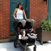 VALCO BABY SLIM TWIN S2 DOUBLE STROLLER - BLACK