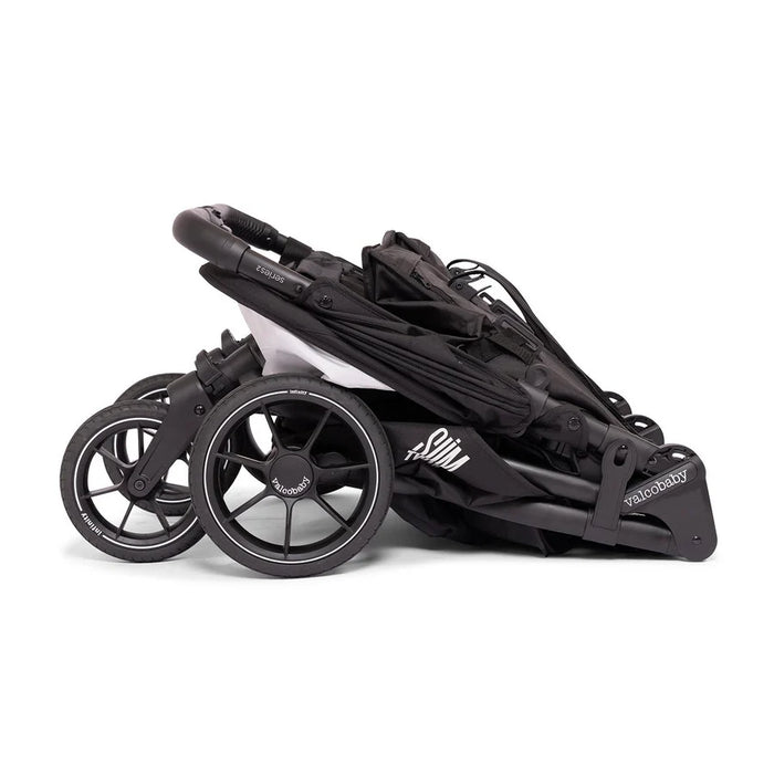 VALCO BABY SLIM TWIN S2 DOUBLE STROLLER - BLACK