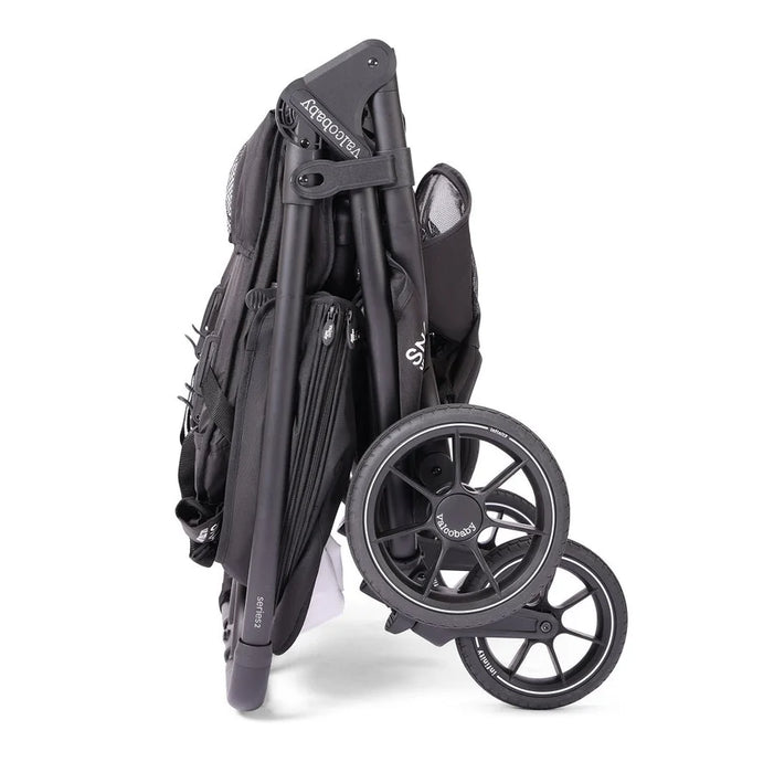 VALCO BABY ULTRA DUO S2 DOUBLE STROLLER - BLACK