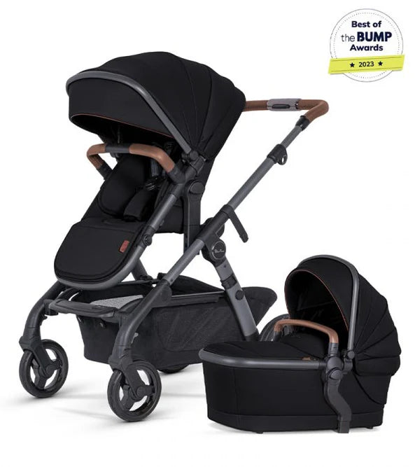 Silver Cross Wave 3 Single to Double Stroller Licorice