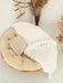 Chunky Knit Blanket in White Anzy Home