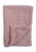 RITZ BABY FUZZY BLANKET SOLID STRIPE/SOLID DESIGN . MAUVE BLANKETS RITZ