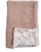 RITZ BABY FUZZY BLANKET MUSH DESIGN/SOLID . PINK BLANKETS RITZ