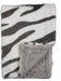 RITZ BABY FUZZY BLANKET ZEBRA DESIGN . GREY BLANKETS RITZ