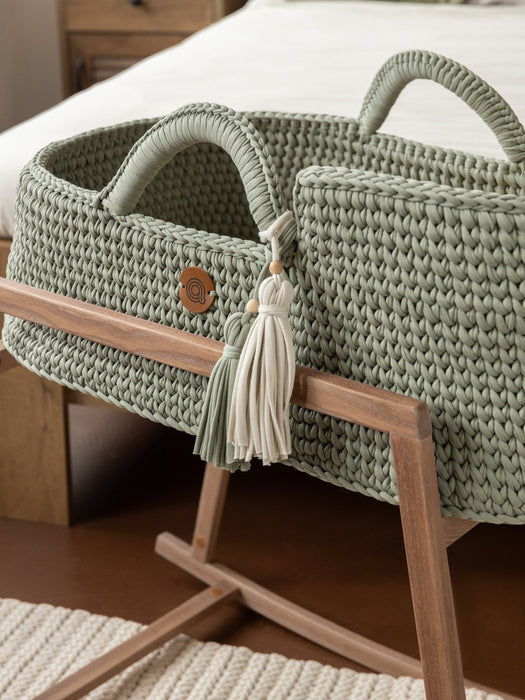 XL Moses Basket with Straight Hood Bassinets & Cradles Anzy Home