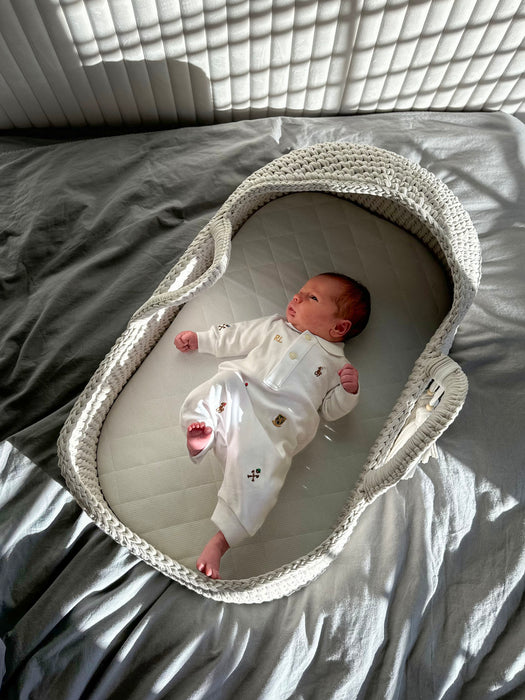 XL Moses Basket with Round Hood Bassinets & Cradles Anzy Home