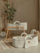 XL Moses Basket with Straight Hood Bassinets & Cradles Anzy Home