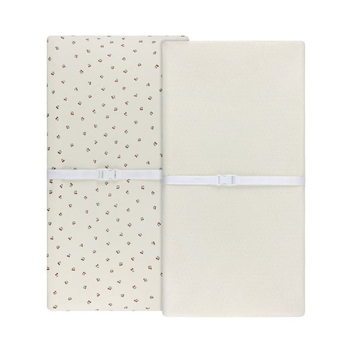 AURORA BY ELY`S & CO. 2 PACK CHANGING PAD COVERS / CRADLE SHEET