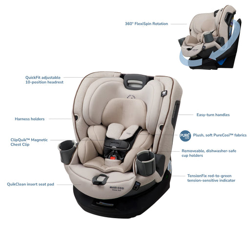 MAXI-COSI EMME 360 ROTATING ALL-IN-ONE CONVERTIBLE CAR SEAT