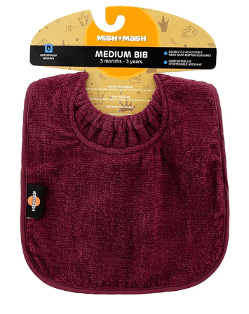 MISH & MASH LONG SLEEVE BIBS TERY VELOUR LINED X-S