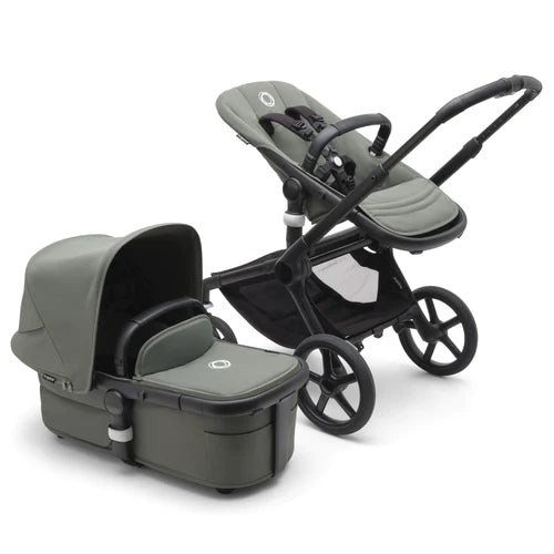bugaboo fox 5 graphite BUGABOO FOX 5 BASSINET AND SEAT COMPLETE FULL-SIZE STROLLER — Little Luxury