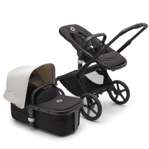 bugaboo fox change seat to bassinet BUGABOO FOX 5 BASSINET AND SEAT COMPLETE FULL-SIZE STROLLER — Little Luxury
