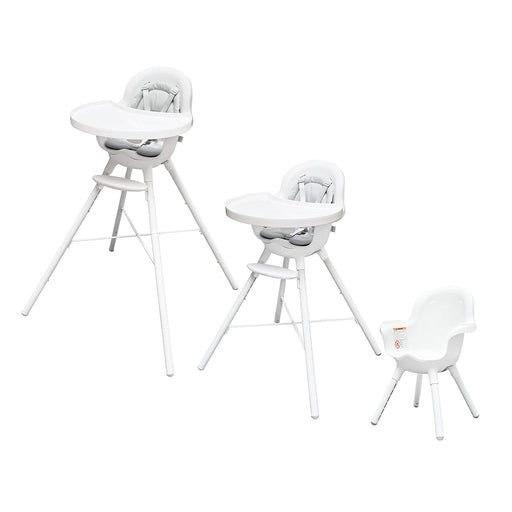BOON GRUB 2-IN-1 CONVERTIBLE HIGH CHAIR FOR BABY & TODDLER CHAIR WITH DISHWASHER-SAFE SEAT & TRAY - GRAY HIGH CHAIRS BOON