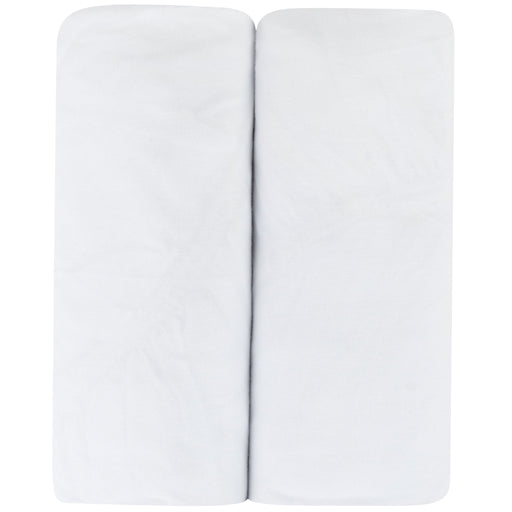 2PK CRIB SHEET SOLID WHITE