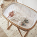 Charlie Crane KUMI Mesh Crib with Organic Mattress - Hazelnut